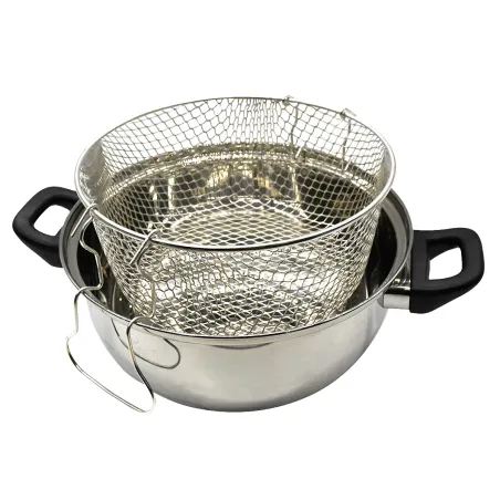 Friteuse inox 3L - Cuisson parfaite pour tous feux