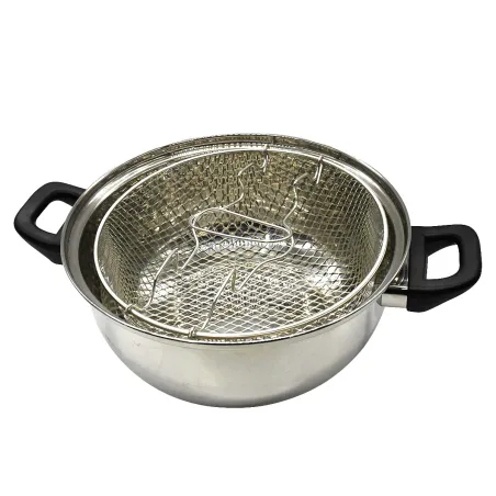 Friteuse inox 3L - Cuisson parfaite pour tous feux