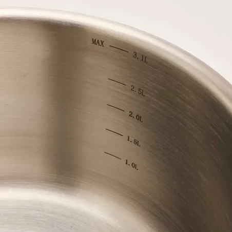 Lot 3 casseroles inox colorées 16-18-20cm pour extérieur