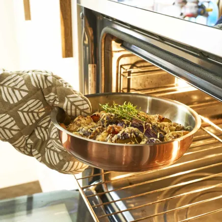 Set 3 poêles inox 20/24/26 cm + manche amovible