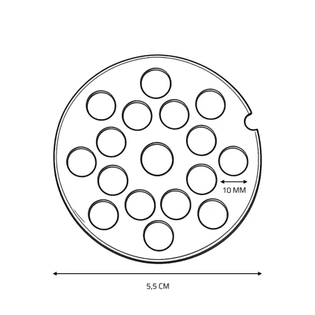 Grilles fonte pour hachoir Reber® 450W - 5 tailles