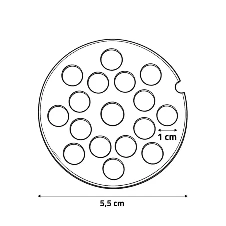 Grilles fonte pour hachoir Reber® 450W - 5 tailles