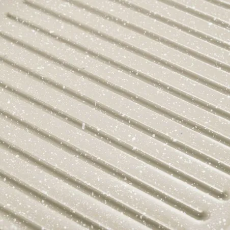 Poêle grill 2 compartiments céramique 31x24,5cm fonte alu