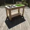 Cuisine enfant en bois FSC pour jardin 78x40 cm
