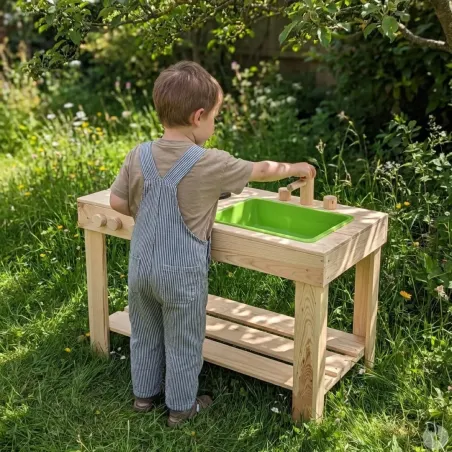 Cuisine enfant en bois FSC pour jardin 78x40 cm