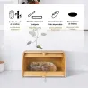 Boîte à pain Keep & Cut - Bois durable avec planche intégrée