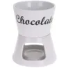 Fondue chocolat outdoor en porcelaine 12x12x15 cm