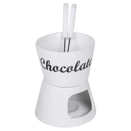 Fondue chocolat outdoor en porcelaine 12x12x15 cm