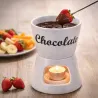 Fondue chocolat outdoor en porcelaine 12x12x15 cm