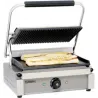 Grill panini rainuré-lisse 2200W - acier inox