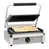 Grill panini rainuré-lisse 2200W - acier inox