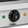 Grill panini rainuré-lisse 2200W - acier inox