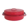 Rôtissoire rouge 4L vapeur auto 37x26,5x11,5 cm