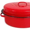 Rôtissoire rouge 4L vapeur auto 37x26,5x11,5 cm