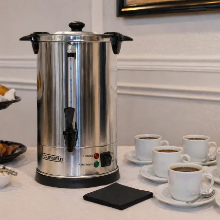 Percolateur café 6,8L - 48 tasses - Acier inoxydable