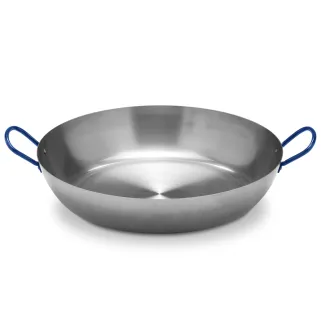 Poêle Lyonnaise acier poli 40cm - Cuisine authentique