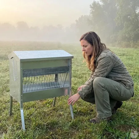 Râtelier extérieur 1M pour moutons et chèvres galvanisé