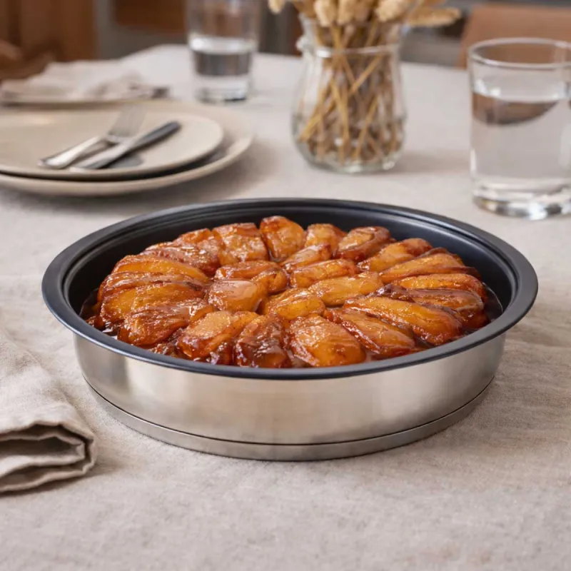 Moule tarte tatin 24 cm - Métal antiadhésif triple fond