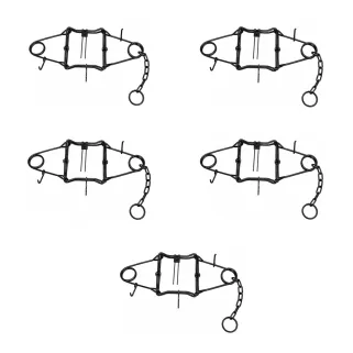 Lot de 5 pièges Conibear X 18x18 cm acier zingué PHE