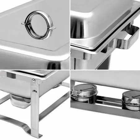 Bain-marie inox 60x36cm pour buffets et événements