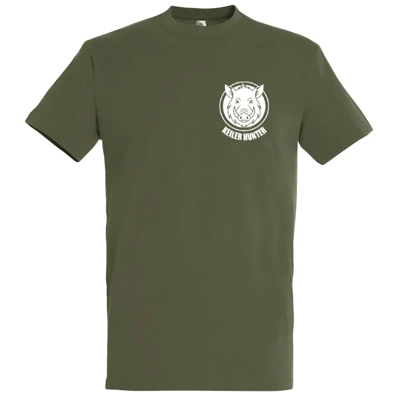 T-Shirt Keiler Hunter kaki coton 190g/m² manches courtes
