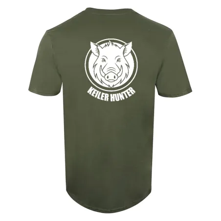 T-Shirt Keiler Hunter kaki coton 190g/m² manches courtes