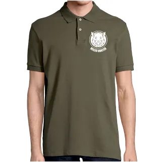 Polo Keiler Hunter kaki coton manches courtes logo 3