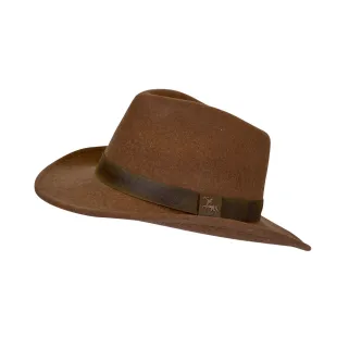 Chapeau Woolchap en laine déperlante marron réglable M-XL
