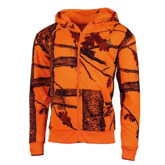 Sweat zippé Treeland Camo Fluo - Chasse & Extérieur