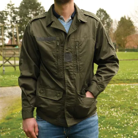 Veste treillis enfant 4 poches kaki - style militaire