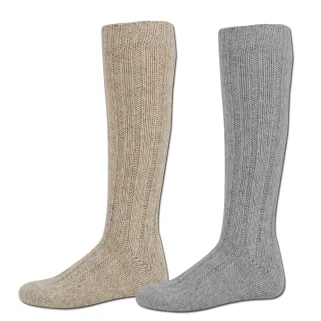 Lot de 2 paires de mi-bas chinés chasse