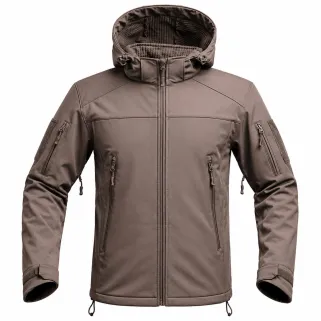 Veste Softshell Fighter A10® Homme - Marron, imperméable