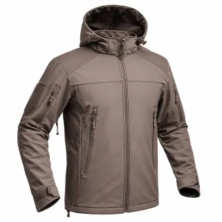 Veste Softshell Fighter A10® Homme - Marron, imperméable