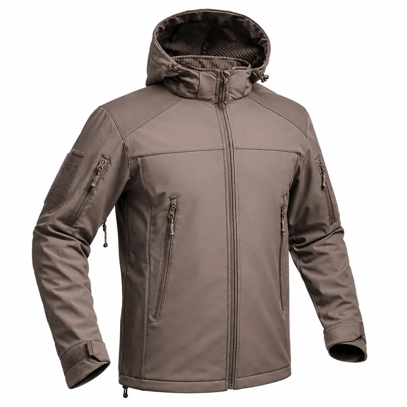 Veste Softshell Fighter A10® Homme - Marron, imperméable