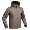 Veste Softshell Fighter A10® Homme - Marron, imperméable