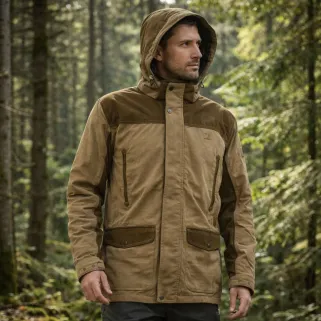 Veste Rambouillet chaude et imperméable marron XL-3XL