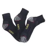 Lot 3 paires chaussettes sécurité courtes - Noir/gris