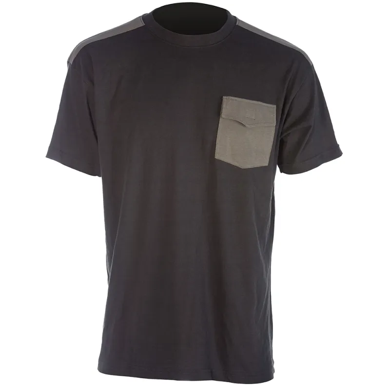 T-shirt travail Brooklyn coton noir/gris M à 4XL