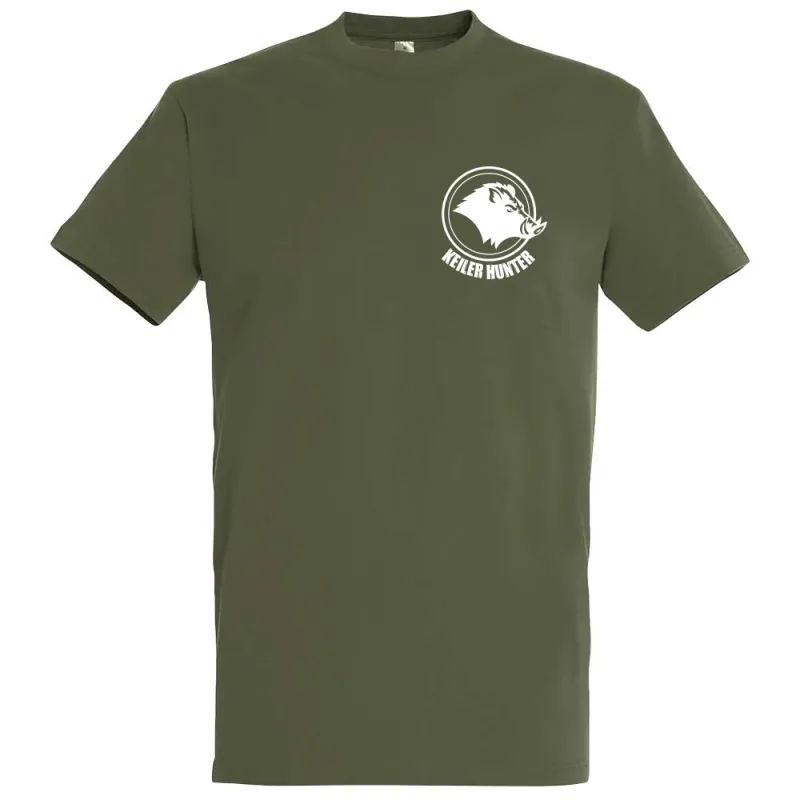 T-Shirt Keiler Hunter kaki coton 190g/m² manches courtes