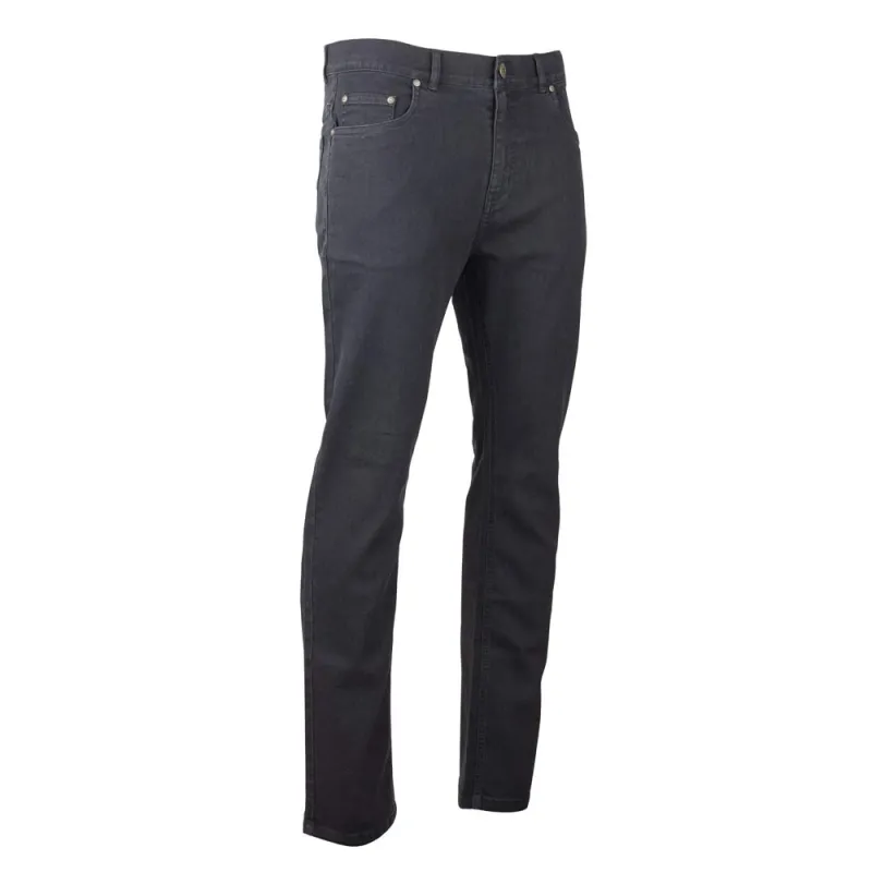 Jean droit noir extensible - 40 à 54 - robuste et confort