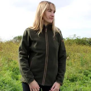 Blouson polaire femme Scotland kaki 4 poches S-XL