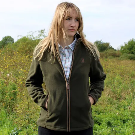 Blouson polaire femme Scotland kaki 4 poches S-XL