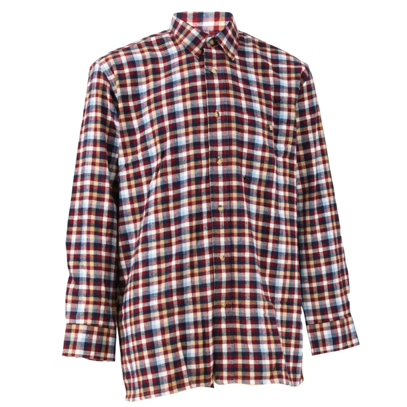 Chemise Dolty bordeaux - Carreaux élégants en flanelle