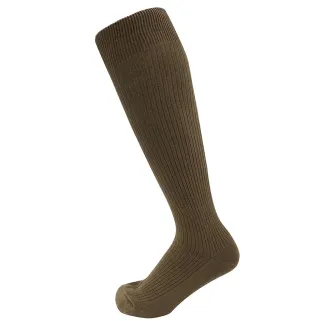 Chaussettes mi-bas homme vert armée - Coton peigné - DCA France