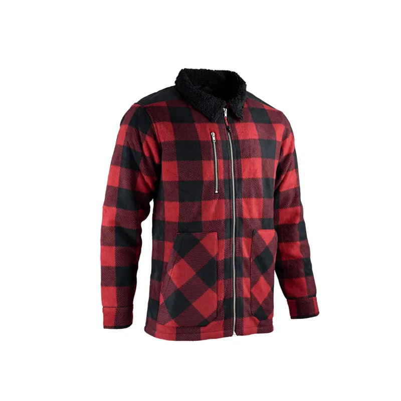 Chemise polaire homme rouge LMA® - Chaleur 390g/m²