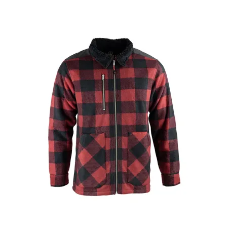Chemise polaire homme rouge LMA® - Chaleur 390g/m²