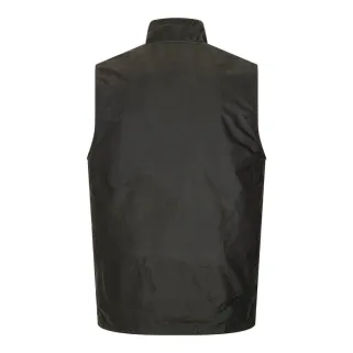Gilet chasse Walker and Hawkes vert coton ciré 4 poches