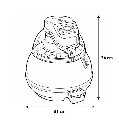 Couveuse auto Novital Covatutto 16L Pro - Élevage précis