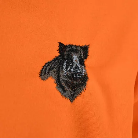 Sweat chasse orange sanglier Treeland - S à 3XL polyester