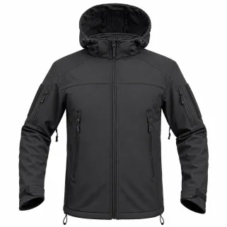Veste Softshell Fighter A10® Homme - Noire, imperméable